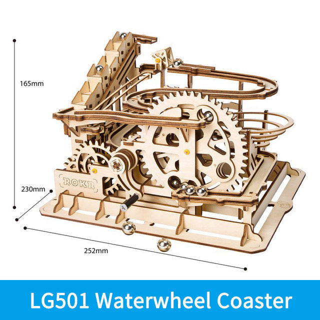 3D DIY Wooden Puzzle Roller Coaster Children's Toys - Nyaabs