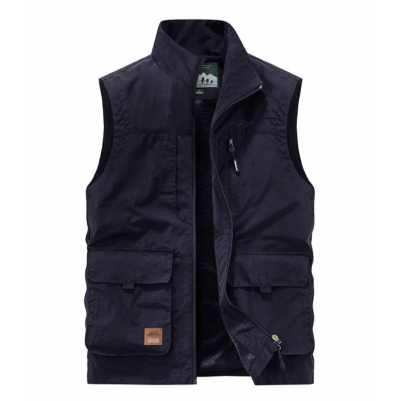 Outdoor Tourism Multi-pocket Work Pants Vest Jacket nyaabs.com