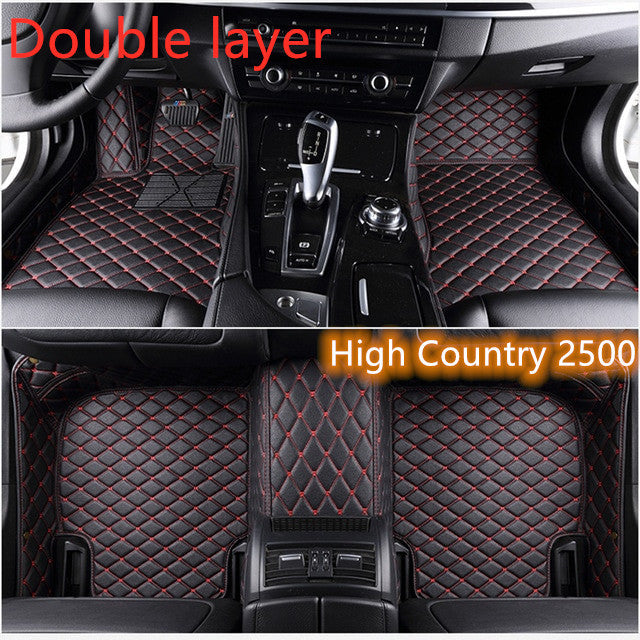 Fully Surrounded Car Leather Floor Mat Pad All Weather Protection - Nyaabs