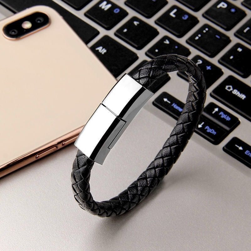 New Bracelet Charger USB Charging Cable Data Charging Cord For IPhone14 13 Max USB C Cable For Phone Micro Cable - Nyaabs