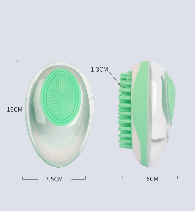 Dog Cat Bath Brush 2-in-1 Pet SPA Massage Comb Soft Silicone Pets Shower Hair Grooming Cmob Dog Cleaning Tool Pet Products nyaabs.com