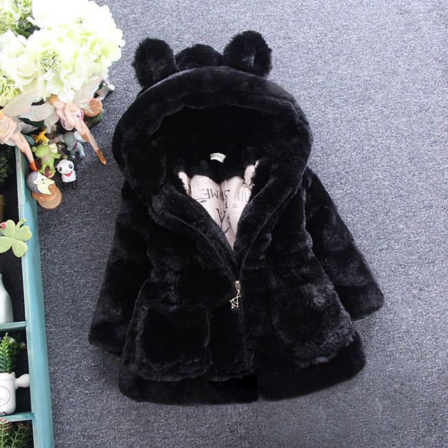 A girl's fur coat for autumn and winter - Nyaabs