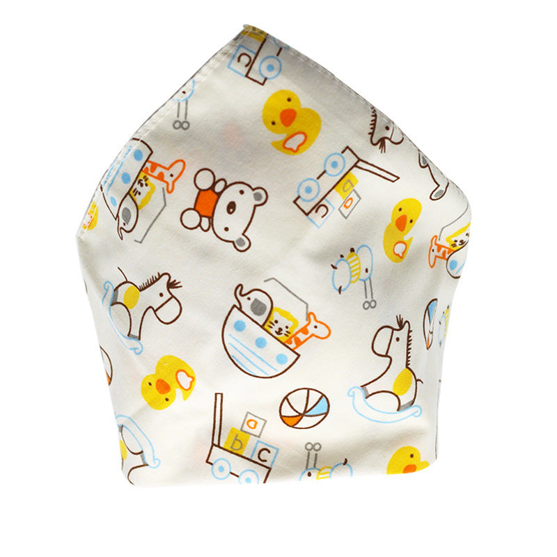 Baby Bibs Waterproof Triangle Cotton Cartoon Child Baberos Bandana Bibs Dribble Bibs Newborn Slabber Absorbent Cloth - Nyaabs