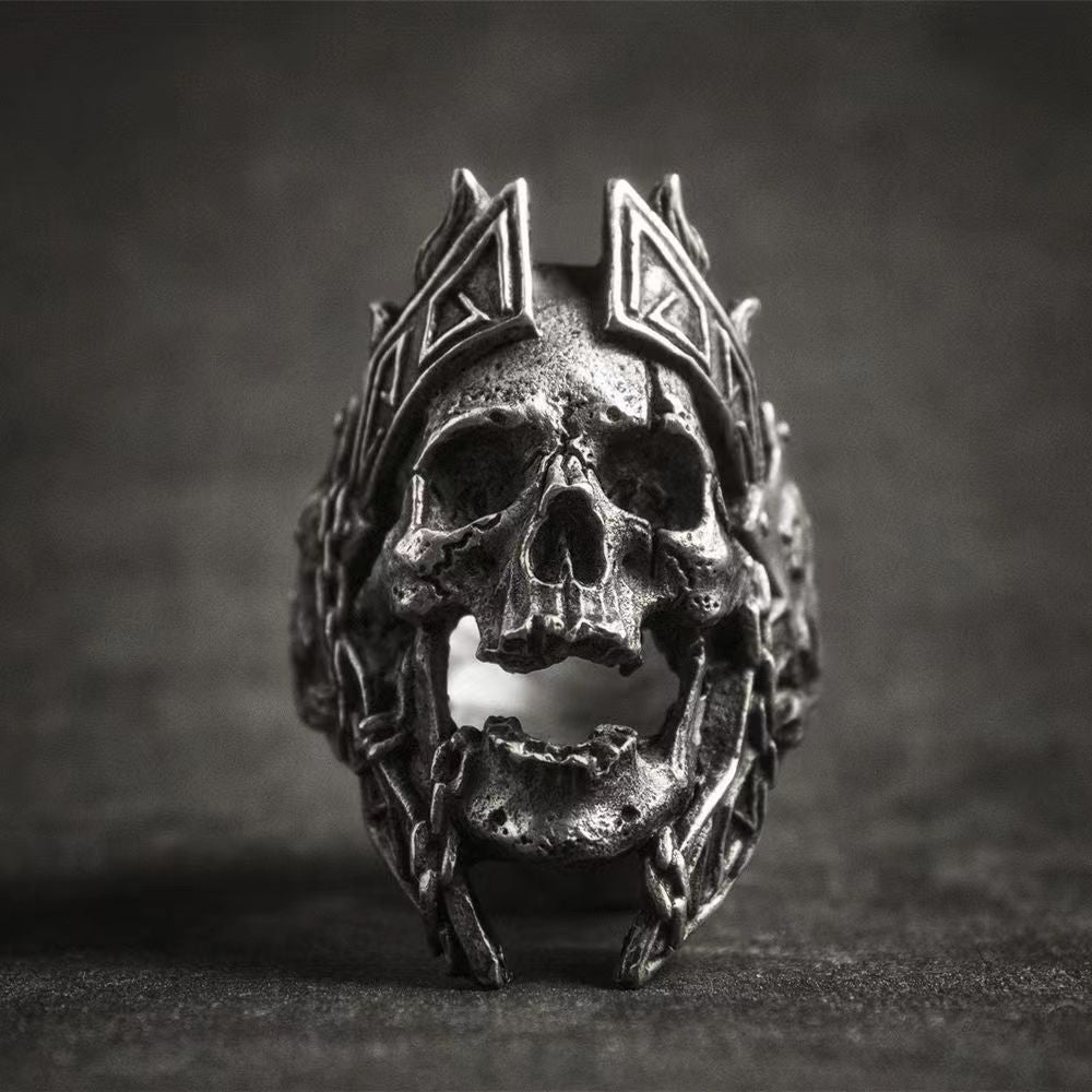 Stainless Steel Vintage Gothic Ring For Men - Nyaabs