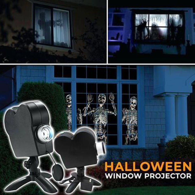 Window LED Lights Display Laser Halloween Home DJ Show Lights Christmas Spotlight Projector Movie Party Lights - Nyaabs