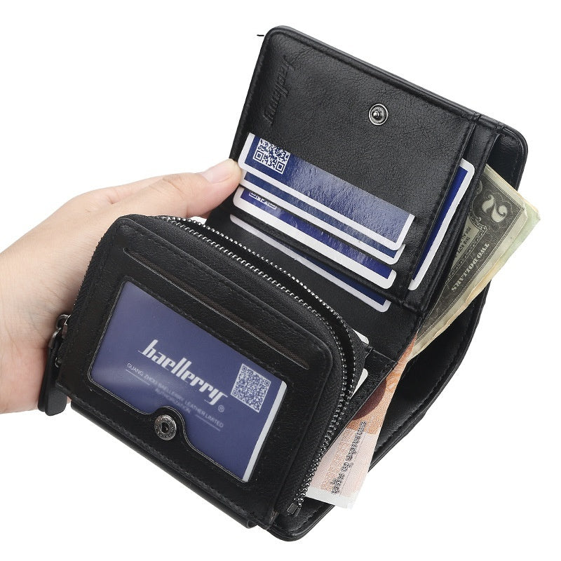 Men's Wallet Short Business Multi Card Slots Wallet - Nyaabs