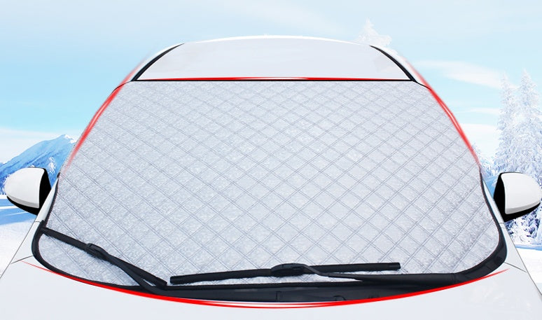 Car snow block front windshield antifreeze cover winter front gear snowboard windshield snow cover frost guard - Nyaabs