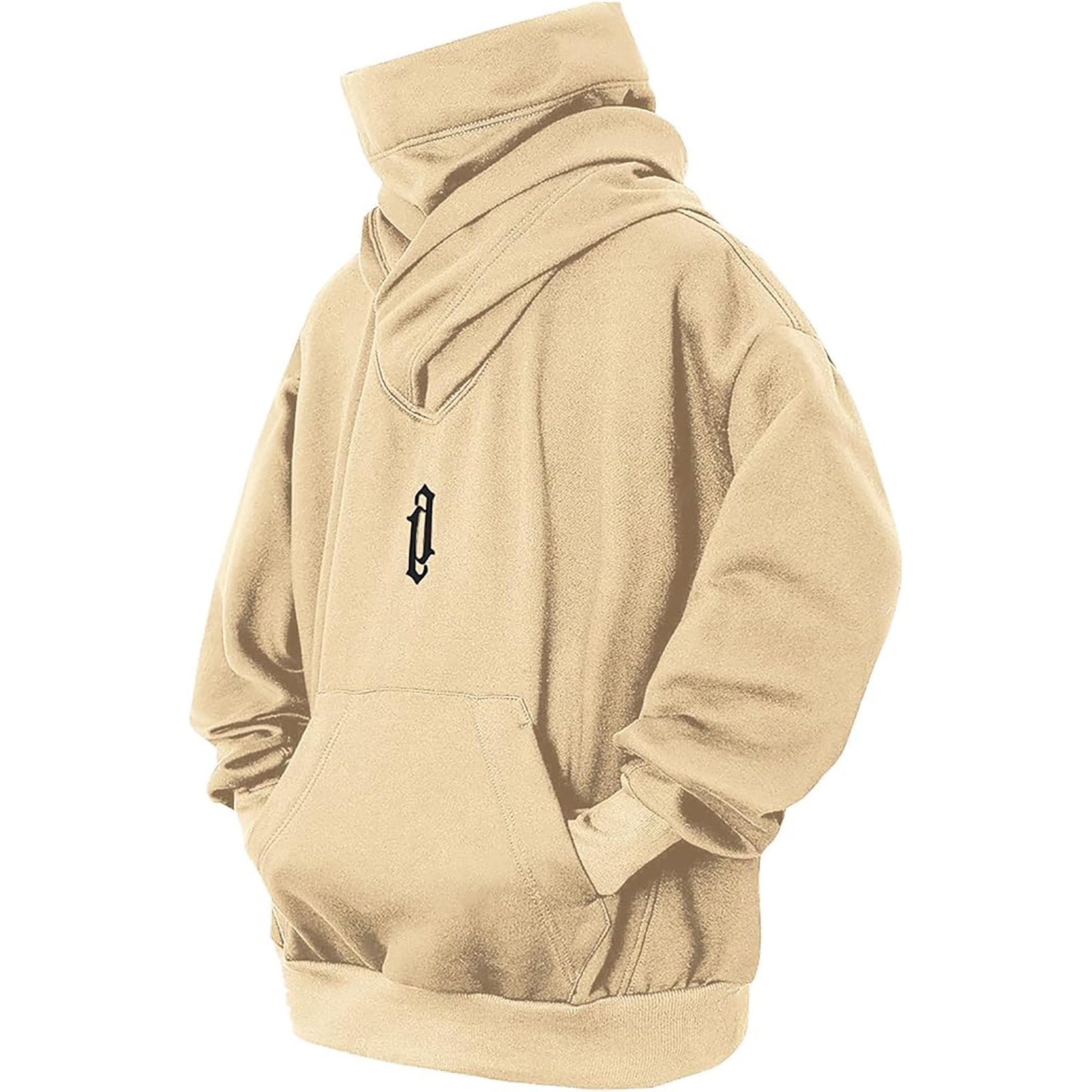 Pile Collar Hooded Sweater Men's Loose Casual - Nyaabs