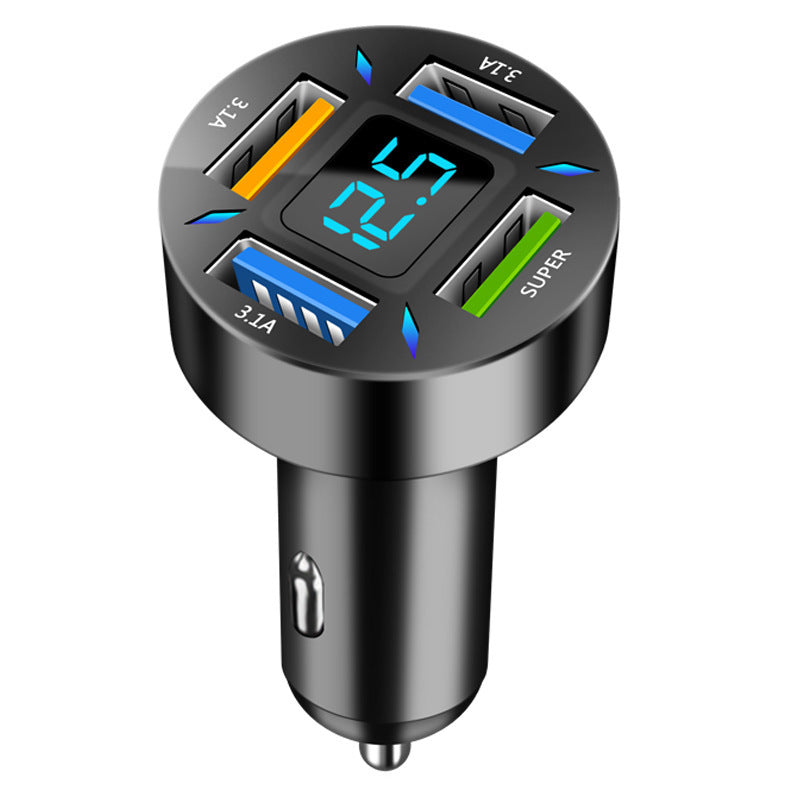 Four-port Car Charger 4USB Car Charger - Nyaabs