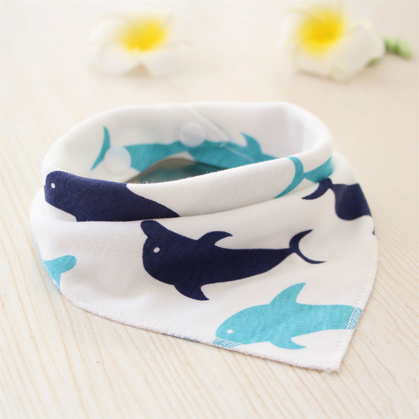 Baby Bibs Waterproof Triangle Cotton Cartoon Child Baberos Bandana Bibs Dribble Bibs Newborn Slabber Absorbent Cloth - Nyaabs