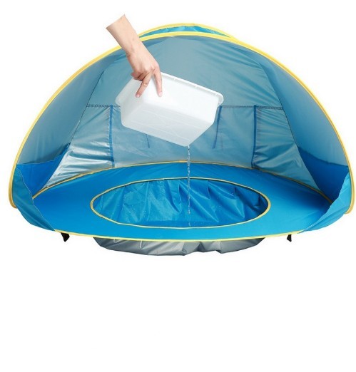 Baby Beach Tent Kids Outdoor Camping Easy Fold Up Waterproof  Up Sun Awning Tent UV-protecting - Nyaabs