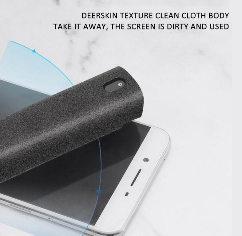 2 In 1 Phone Computer Screen Cleaner Kit For Screen Dust Removal Microfiber Cloth Set - Nyaabs