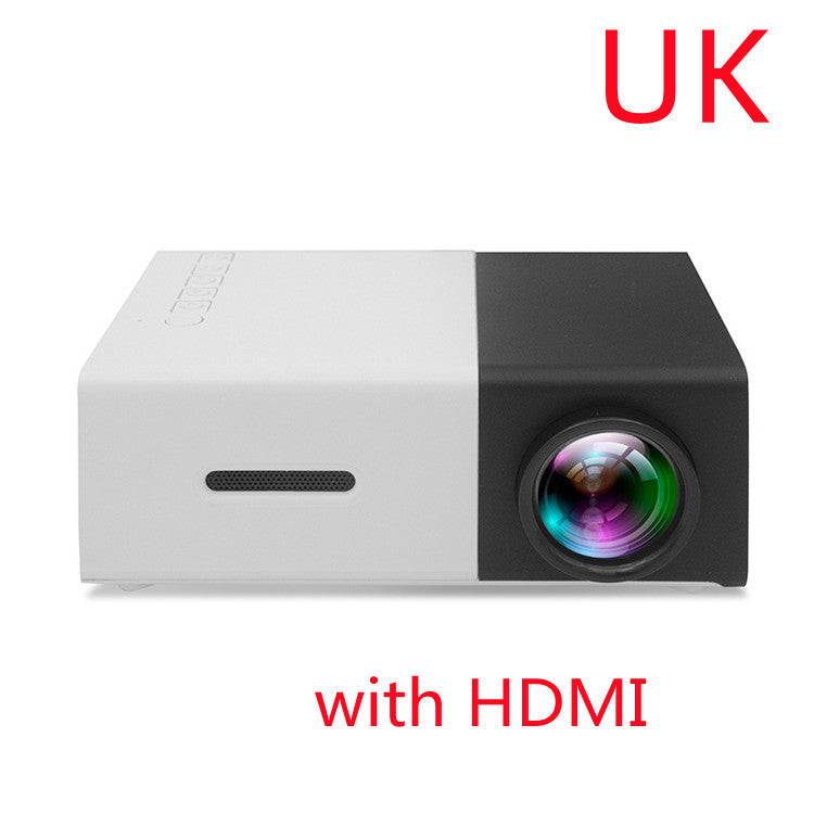 Portable Projector 3D Hd Led Home Theater Cinema HDMI-compatible Usb Audio Projector Yg300 Mini Projector - Nyaabs