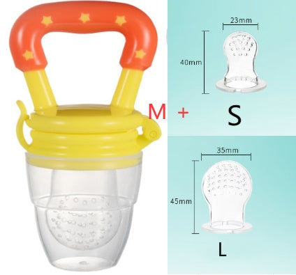 New Baby Silicone Pacifier, Encapsulated To Soothe Complementary Food Feeding Artifact - Nyaabs