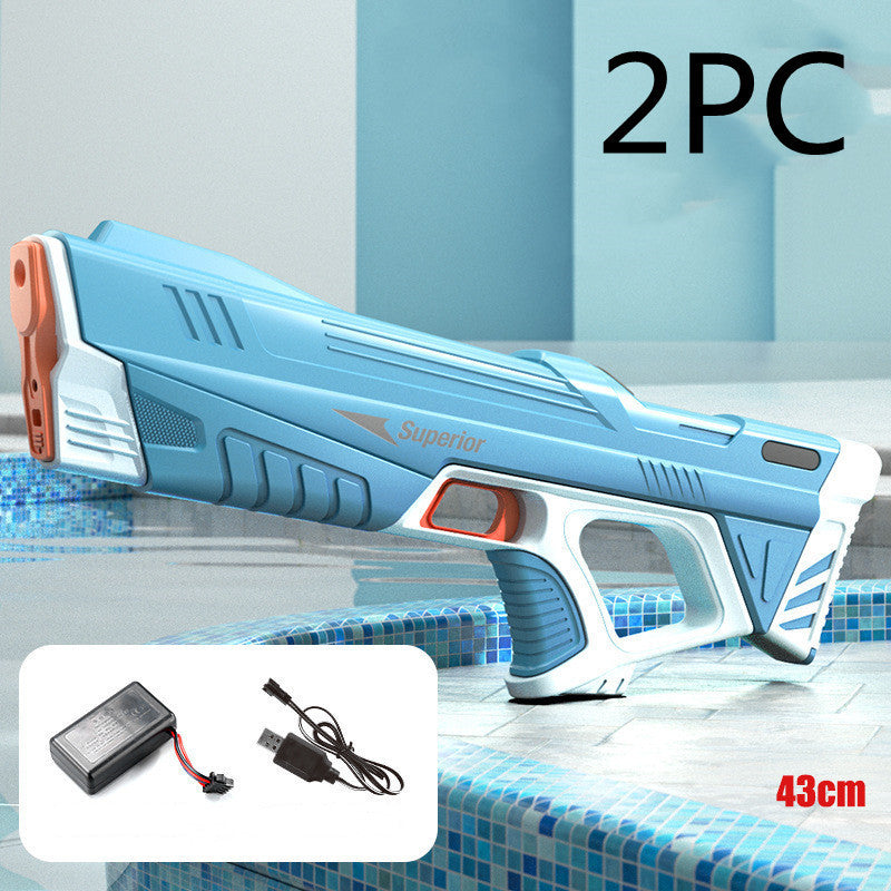 Summer Full Automatic Electric Water Gun Toy Induction Water Absorbing High-Tech Burst Water Gun Beach Outdoor Water Fight Toys - Nyaabs