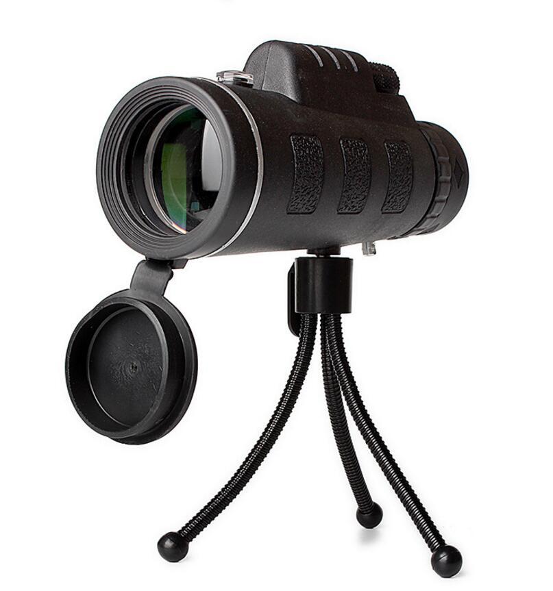 Compatible with Apple, Monocular Telescope Zoom Scope with Compass Phone Clip Tripod - Nyaabs