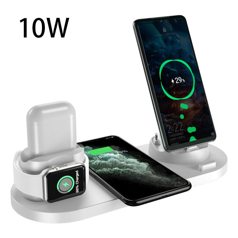 Wireless Charger For IPhone Fast Charger For Phone Fast Charging Pad For Phone Watch 6 In 1 Charging Dock Station - Nyaabs