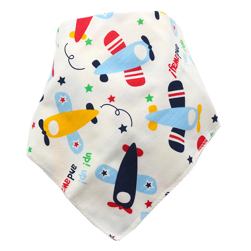 Baby Bibs Waterproof Triangle Cotton Cartoon Child Baberos Bandana Bibs Dribble Bibs Newborn Slabber Absorbent Cloth - Nyaabs