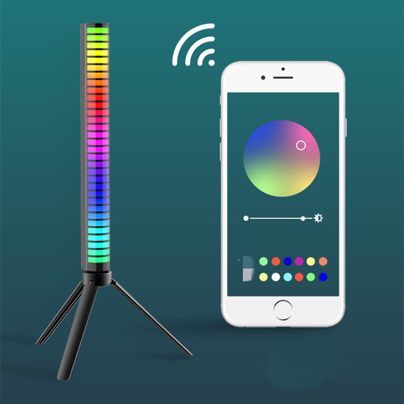 New Car Sound Control Light RGB Voice-Activated Music Rhythm Ambient Light With 32 LED 18 Colors Car Home Decoration Lamp - Nyaabs