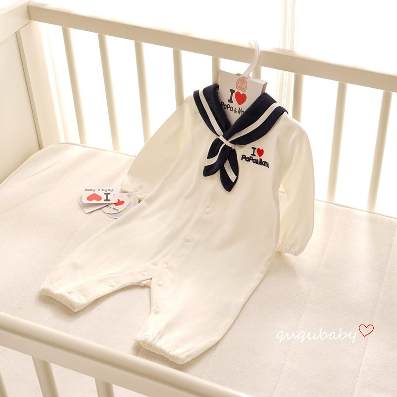 Navy Style Baby Clothes Newborn Clothes Baby Onesies - Nyaabs