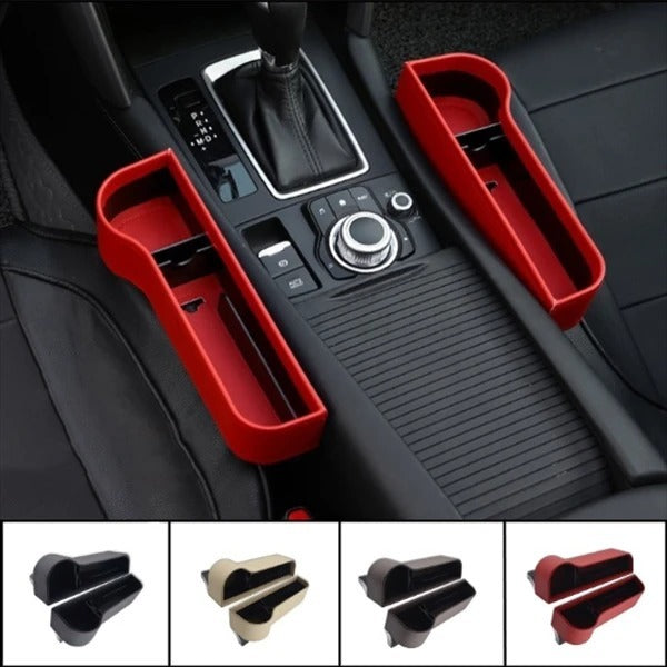 PU Car Organizer Seat Gap Storage Box Car Seat Side Slit for Wallet Phone Coins Cigarette Keys Cards Car Accessories - Nyaabs