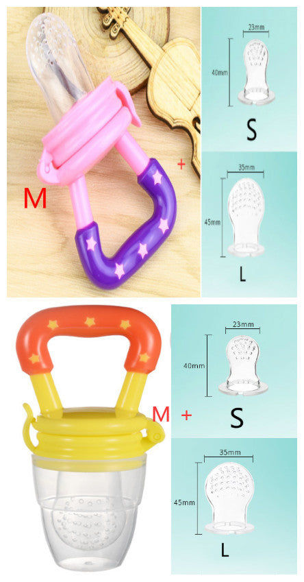 New Baby Silicone Pacifier, Encapsulated To Soothe Complementary Food Feeding Artifact - Nyaabs