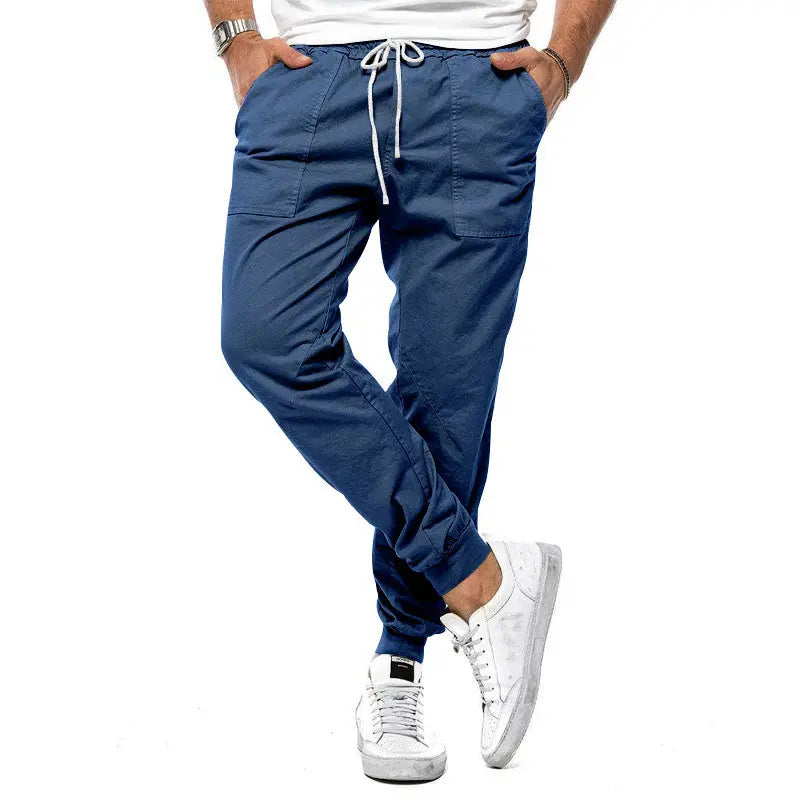 Spring And Autumn Men's Casual Pants Loose Tappered Trousers Leisure Sports Outdoor Overalls - Nyaabs