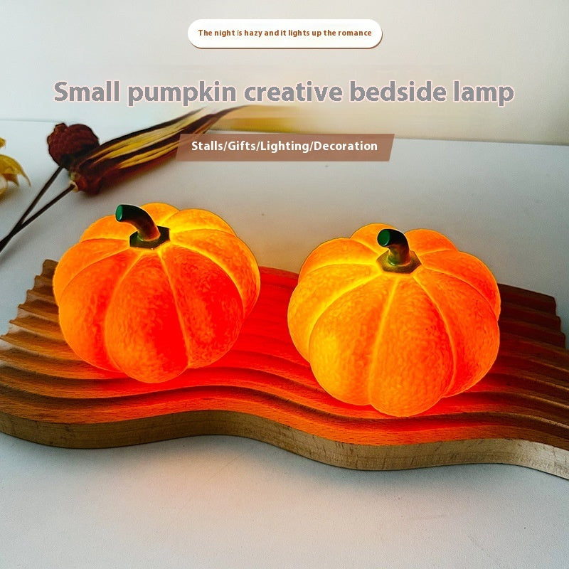 Pumpkin Halloween Decorative Night Light Bedroom Dormitory Creative Bedside Lights Eye Protection Deco Night Lamp - Nyaabs