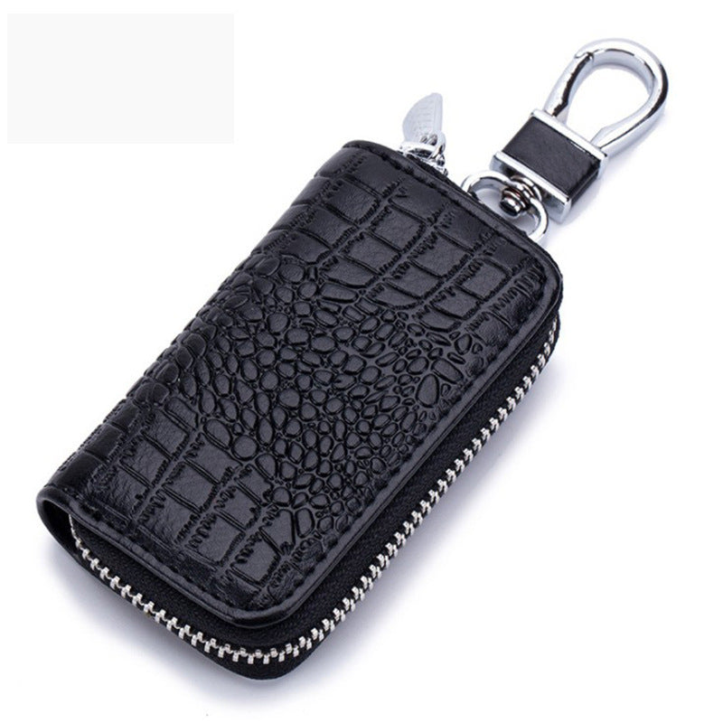 Leather Zipper Car Key Case - Nyaabs