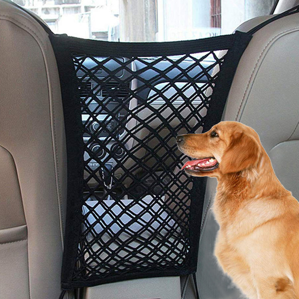 Elastic Car Pet Fence Dog Safety Isolation Net Children Travel Isolation Barrier Mesh Dog Fence Anti-collision Mesh Pet Supplies - Nyaabs