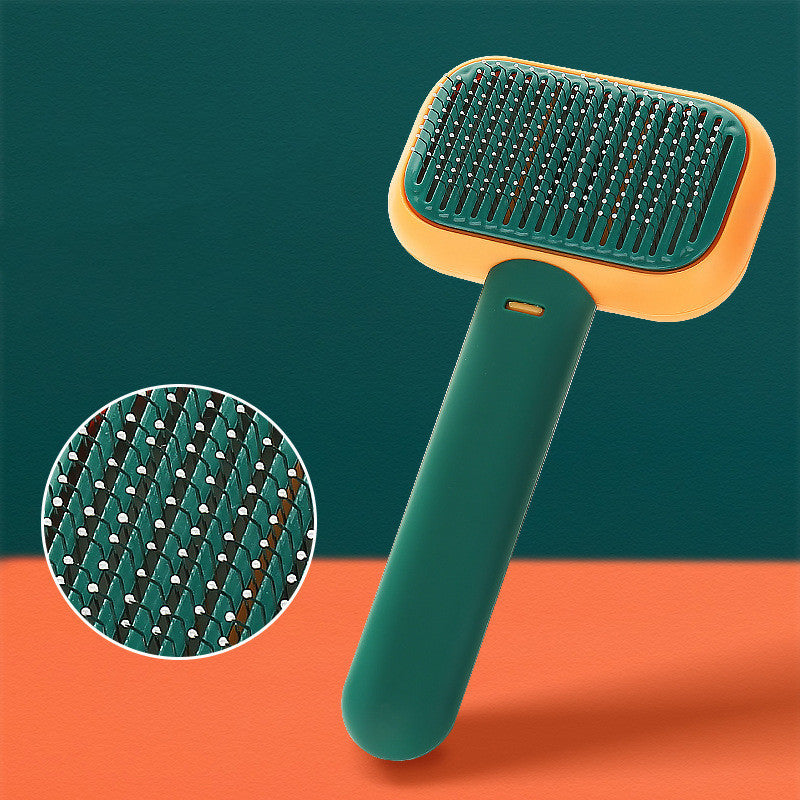 New Pet Cat Dog Hair Brush Hair Massage Comb Open-Knot Brush Grooming Cleaning Tool Stainless Steel Comb nyaabs.com