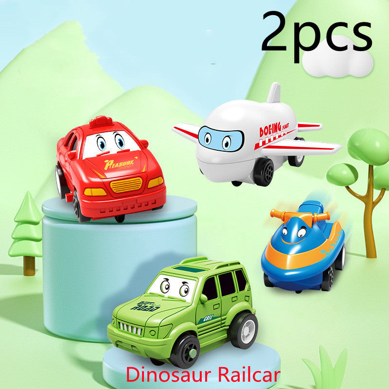 Children Puzzle Electric Railroad Speeder DIY Assembly Electric Car Automatic Rail City Scene Construction Education Toy Gift - Nyaabs