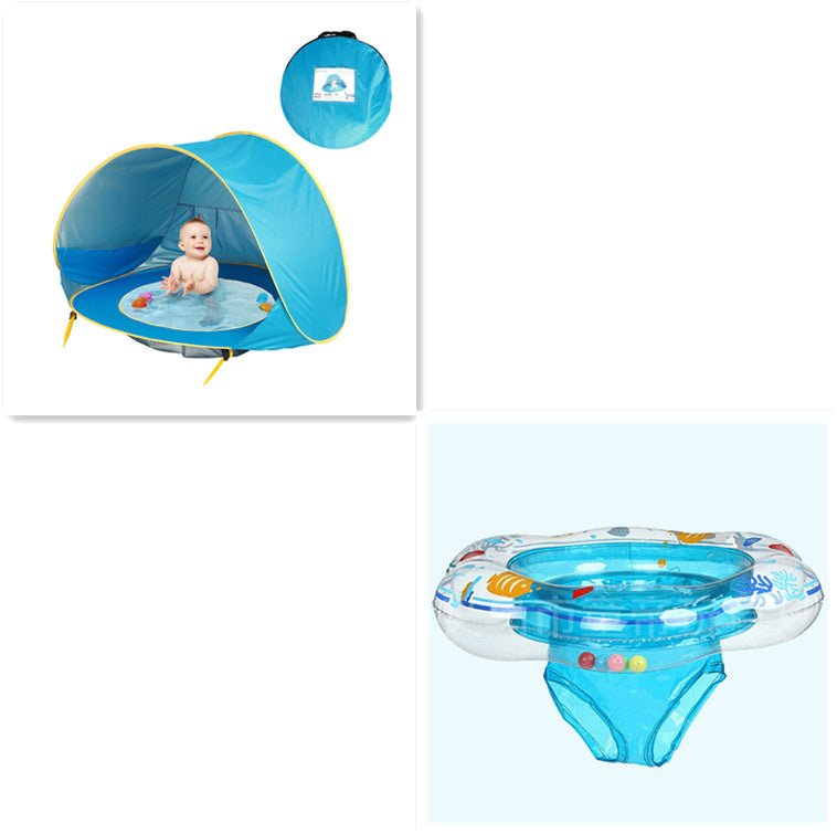 Baby Beach Tent Portable Shade Pool UV Protection Sun Shelter For Infant Outdoor Toys Child Swimming Pool Play House Tent Toys - Nyaabs