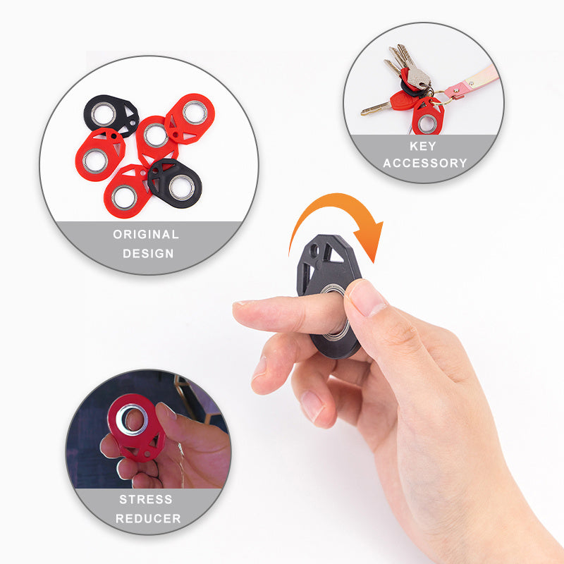 Creative Fidget Spinner Toy Keychain Hand Spinner Anti-Anxiety Toy Relieves Stress Finger Spinner Keychain Bottle Opener Kids Toy - Nyaabs