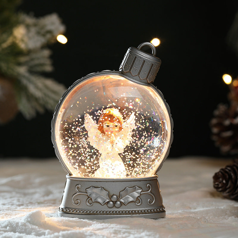 Christmas Holiday Decorations Luminous Simulation Flat Light LED Decoration Scene Layout Flame Light Home Decor - Nyaabs