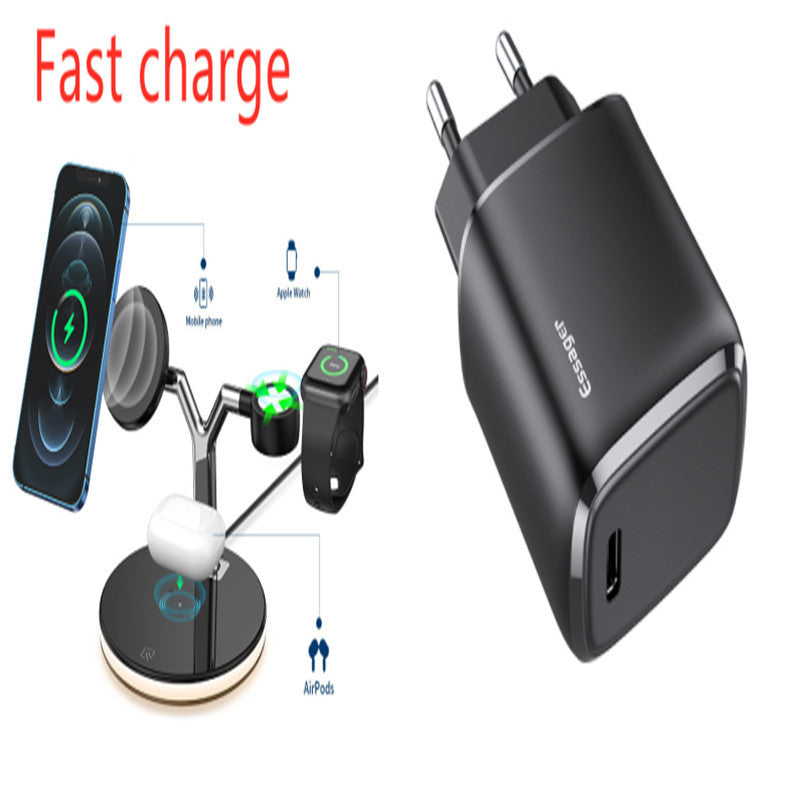 Compatible with Apple, 3 In 1 Magnetic Wireless Charger 15W Fast Charging Station For Magsafe Chargers - Nyaabs