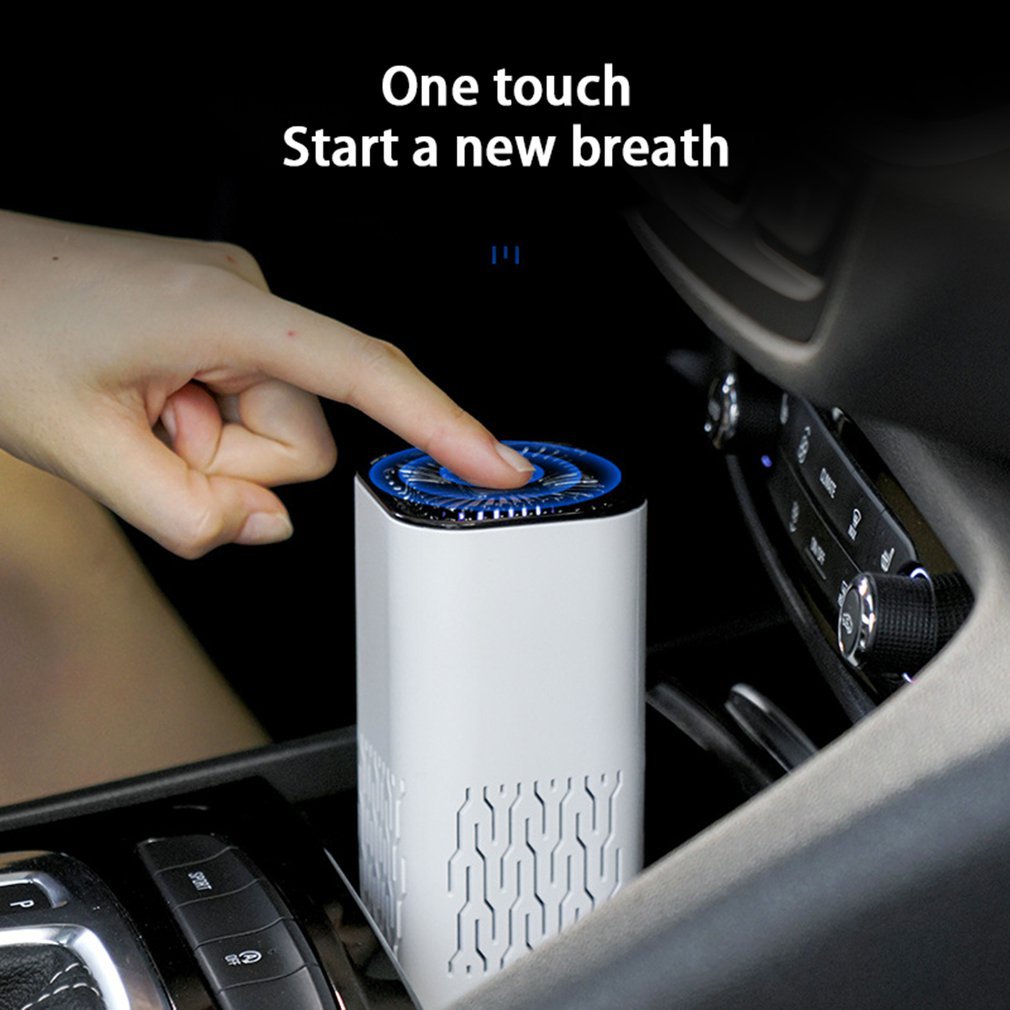 Car Air Purifier Portable Negative Ion Generator Remove Formaldehyde Dust Smoke Air Freshen Washer For Home Car - Nyaabs