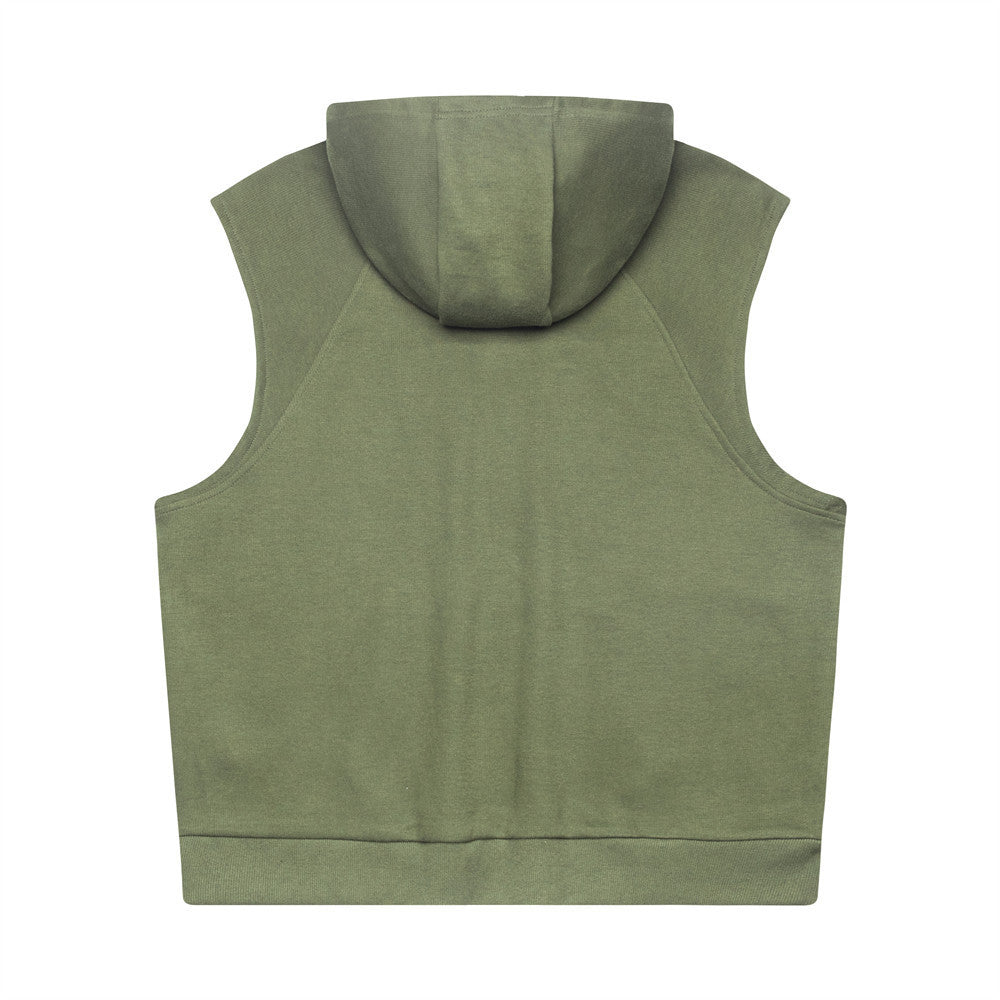 Street Hooded Vest Men's Fashionable Loose Sleeveless - Nyaabs