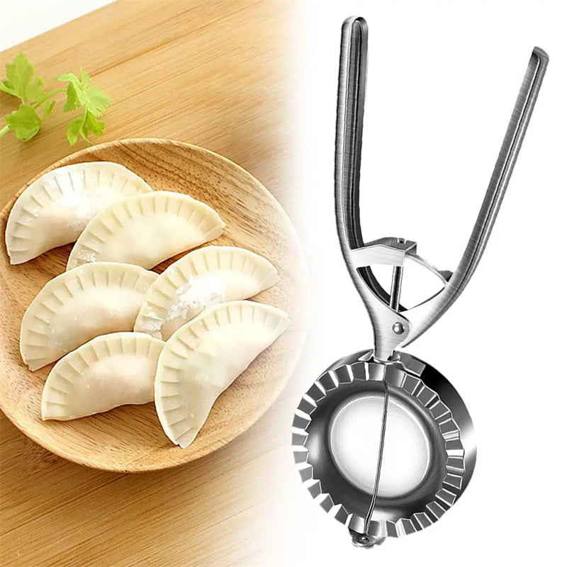 Kitchen Dumpling Mold Stainless Steel Dumpling Machine Pressing Home Baking Tool Skin Press Tool Dumpling Noodle Manual Kitchen Gadgets - Nyaabs