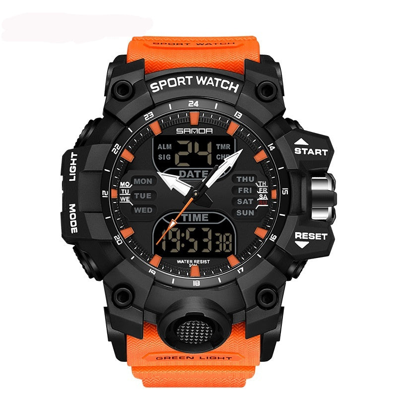 Multifunctional Men's Fashion Korean Style Waterproof Shockproof Transparent Watch - Nyaabs