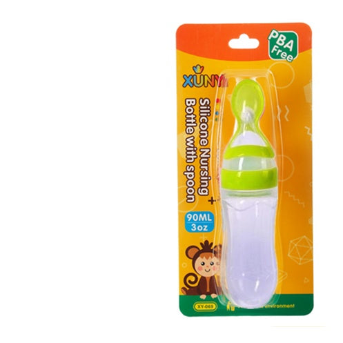 Silicone Training Rice Spoon, Infant Cereal Food Supplement, Safe Feeder - Nyaabs