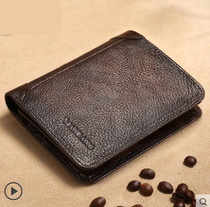 Cross Border New Leather Men's Wallet - Nyaabs