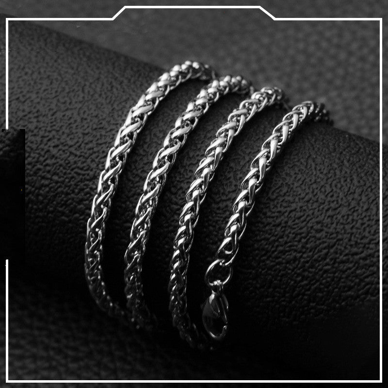 Titanium steel necklaces for men - Nyaabs