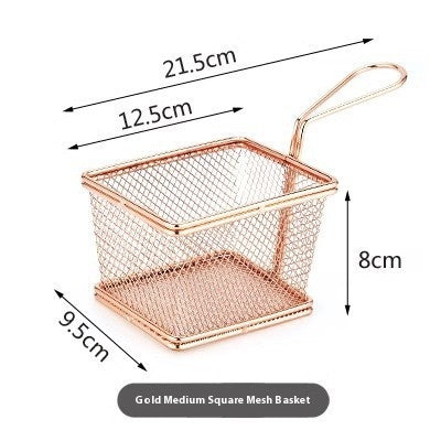 304 Stainless Steel Chips Basket Mini Frying Basket - Nyaabs