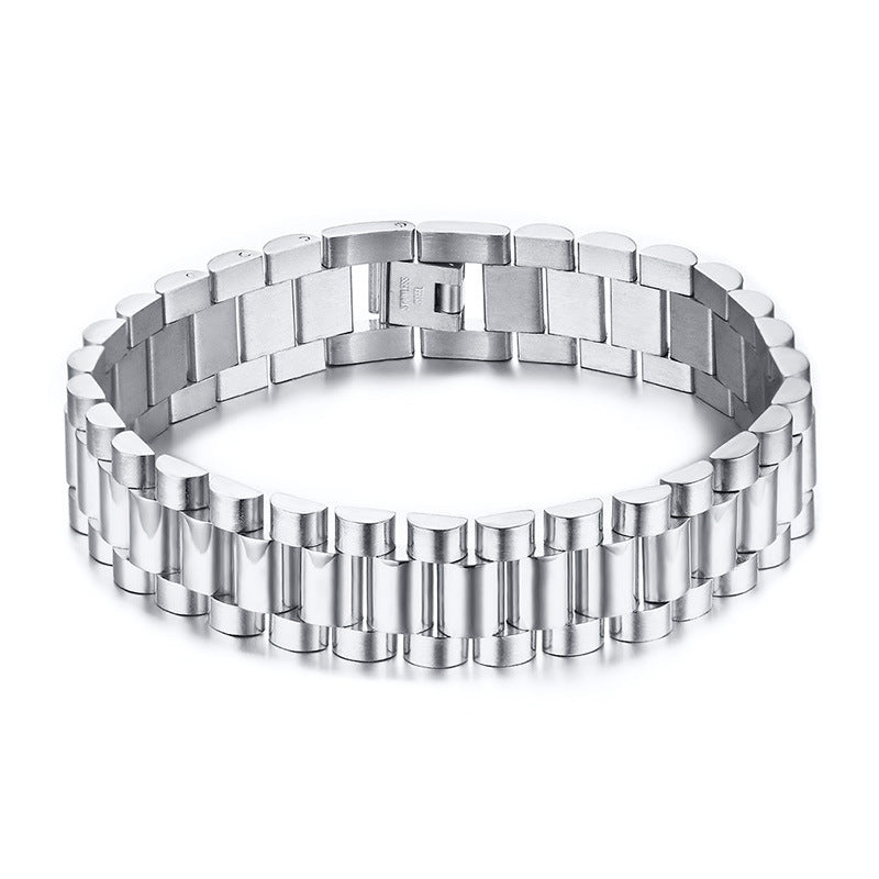 Titanium steel bracelet for men - Nyaabs