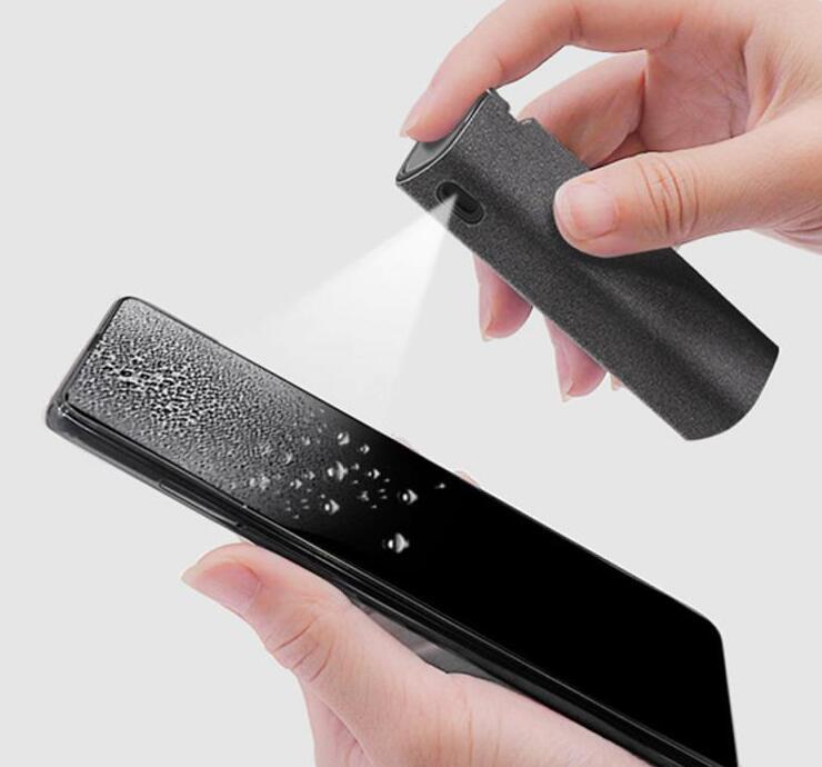 2 In 1 Phone Computer Screen Cleaner Kit For Screen Dust Removal Microfiber Cloth Set - Nyaabs