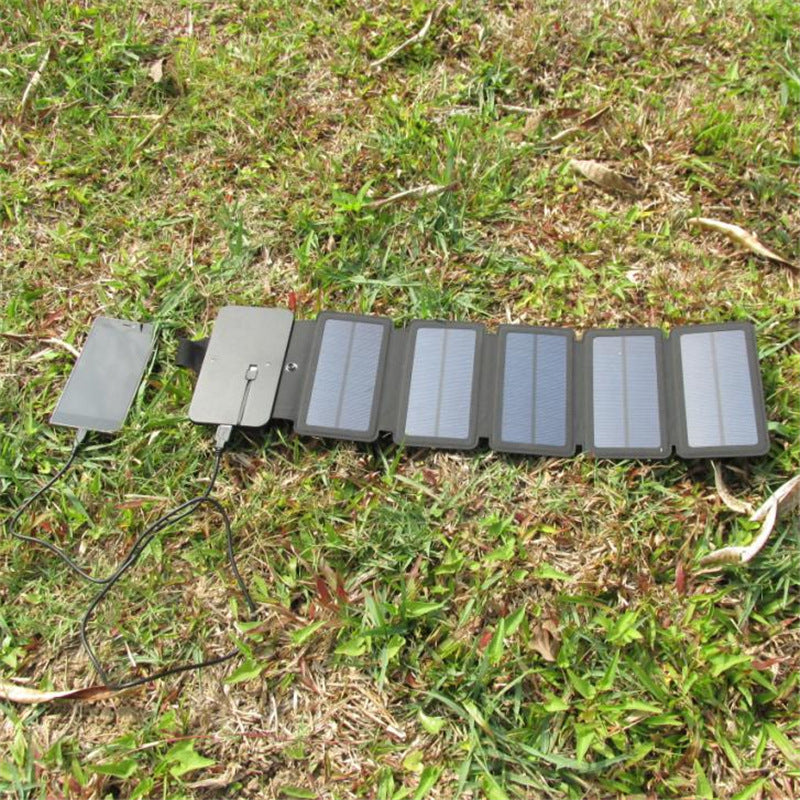 Outdoor Folding Solar Panel Charger Portable 5V 2.1A USB Output Devices Camp Hiking Backpack Travel Power Supply For Smartphones - Nyaabs