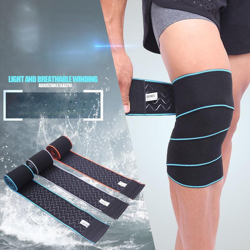 Lifting Knee Wraps Sports Running Basketball Football Wrap Bandage Kneepad - Nyaabs