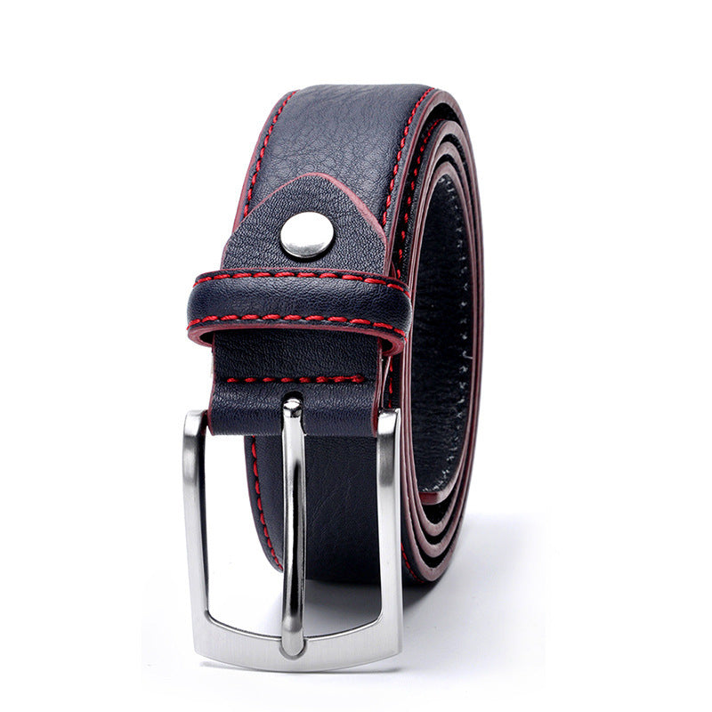 Men's Casual Pattern Pu Pin Buckle Belt - Nyaabs