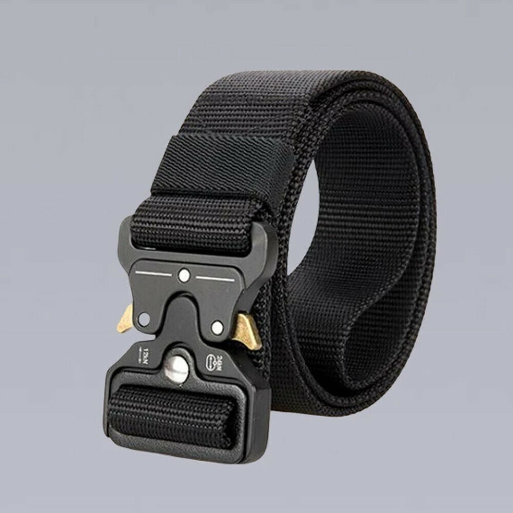 Military Tactical Belt Heavy Duty Security Guard Working Utility Nylon Waistband - Nyaabs